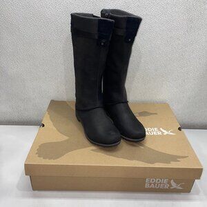 Eddie Bauer Lodge Boot Women’s US 8.5 • Waterproof Full‑Grain Leather